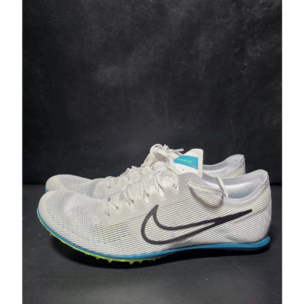 Nike Zoom Mamba 6 "White Bright Spruce" DR2733-102 Track Cleats size 10 - Picture 2 of 5